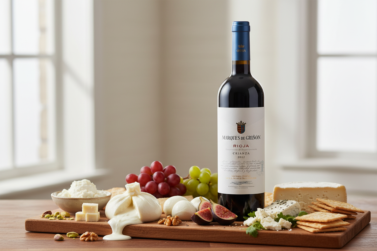 Maridaje Vino Tinto Marques de Griñon DO Rioja Crianza SE