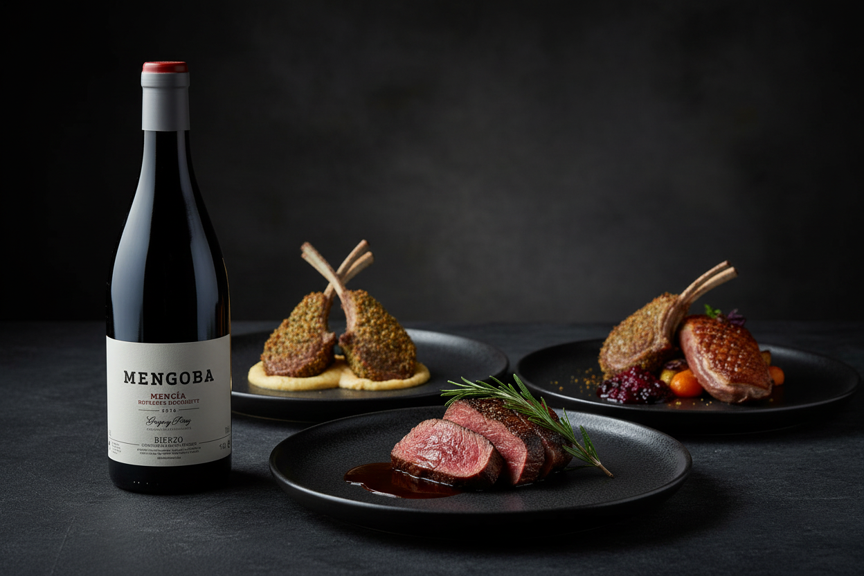 Maridaje Vino Tinto Mencía de Espanillo 2020slider_item_HiMBLA