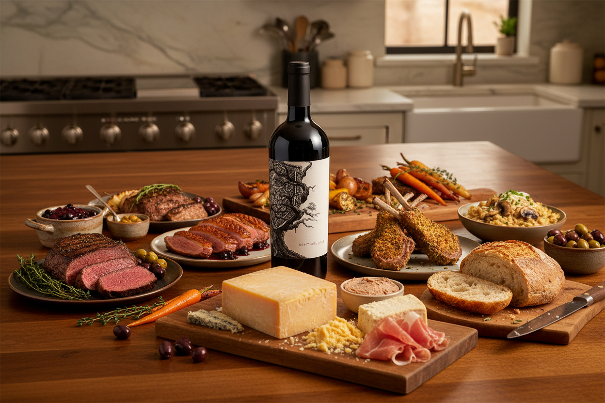 Maridaje Vino Tinto Mount Peak Sentinel Napa Valley Sonomaslider_item_HiMBLA