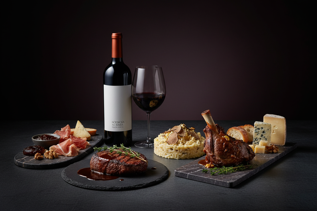 Maridaje Vino Tinto Noemía 2021