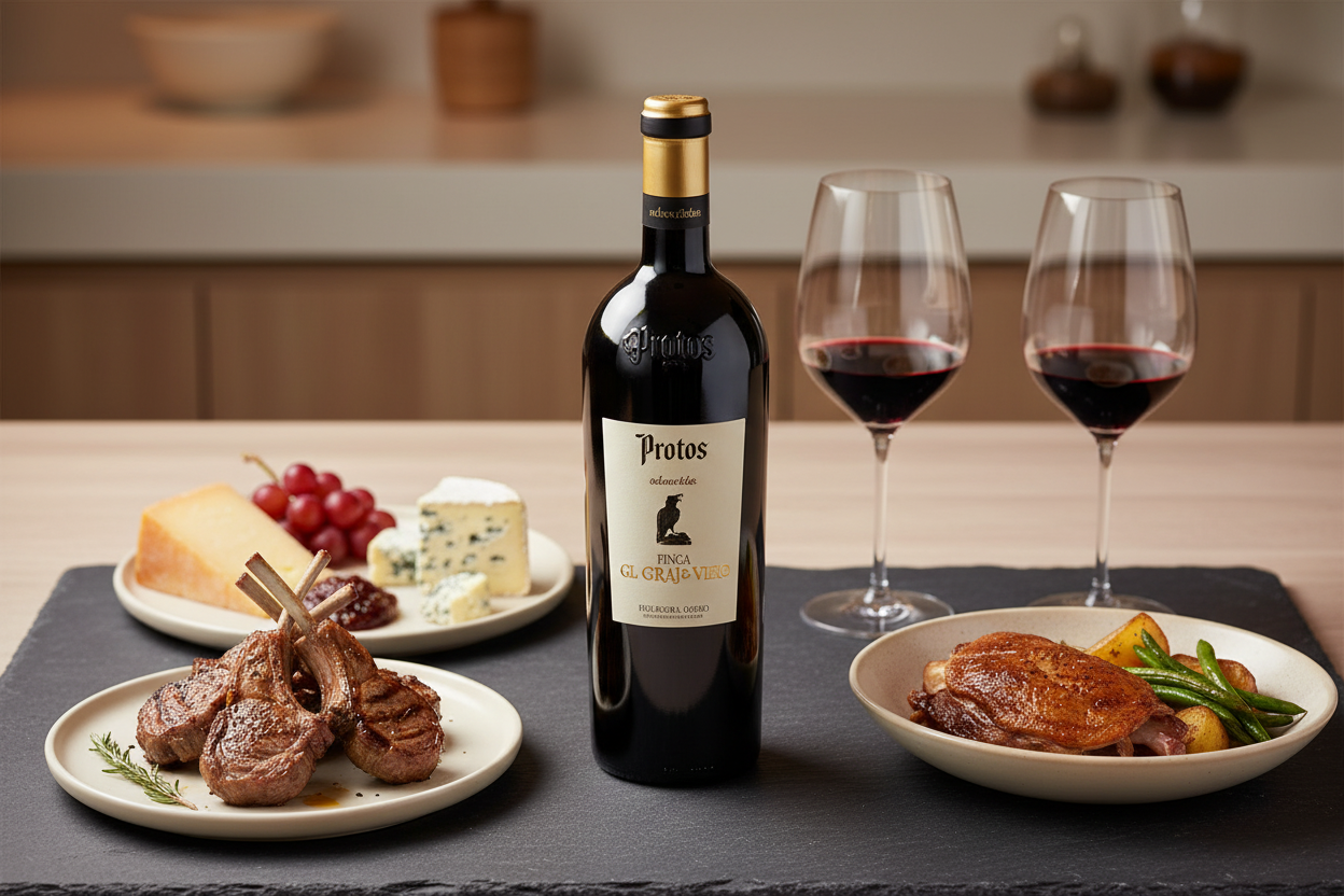 Maridaje Vino Tinto Protos Grajo Viejo