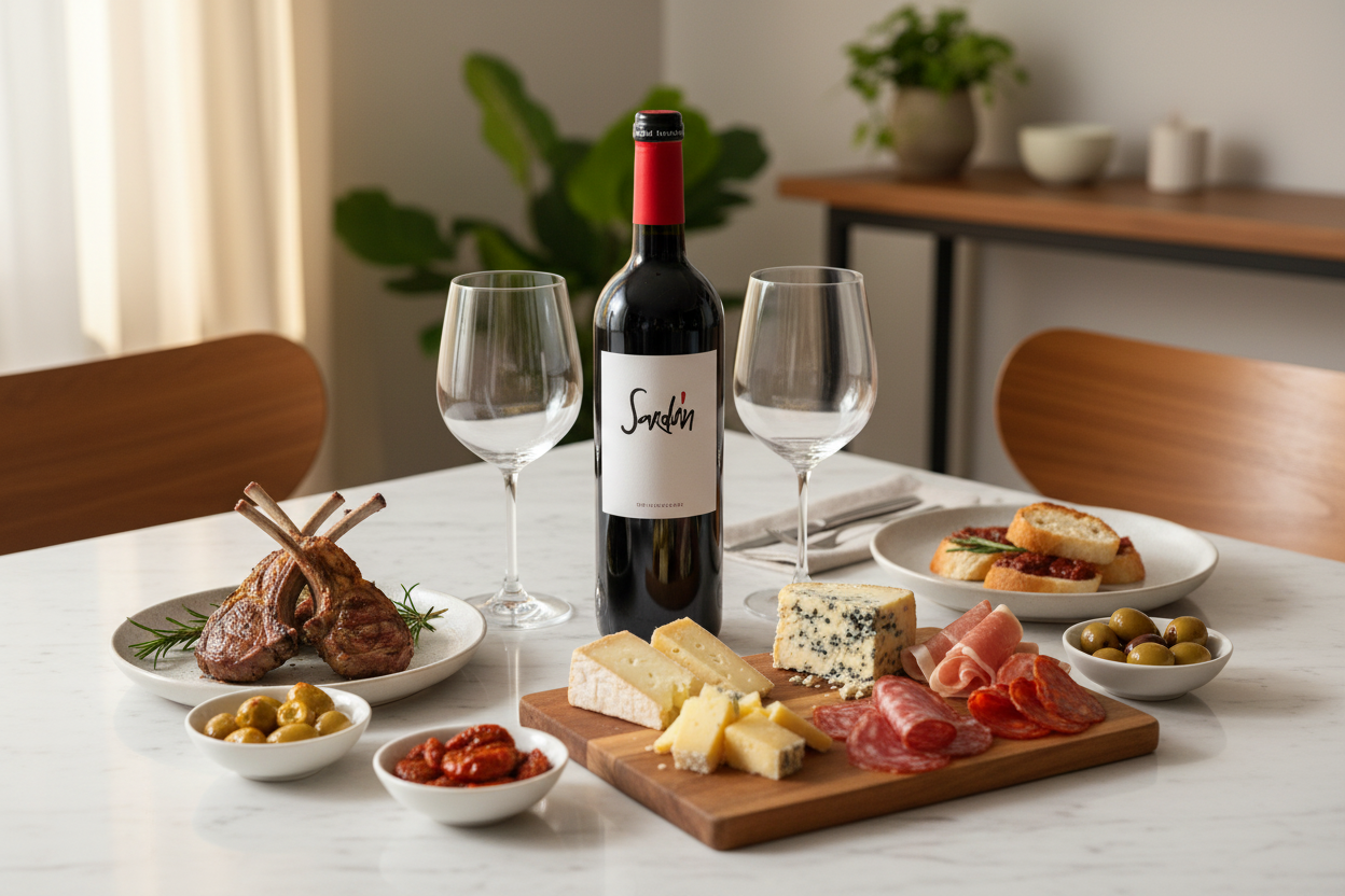 Maridaje Vino Tinto Sardón