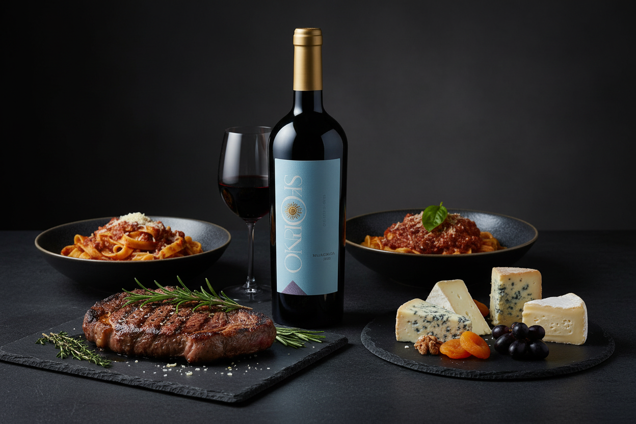 Maridaje Vino Tinto Sforno Merlot 2023