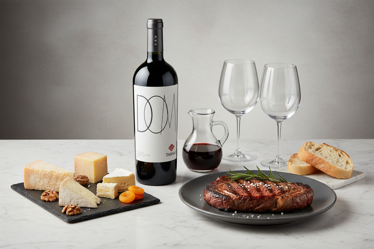 Maridaje Vino Tinto Tabalí DOM Cabernet Sauvignon 2017