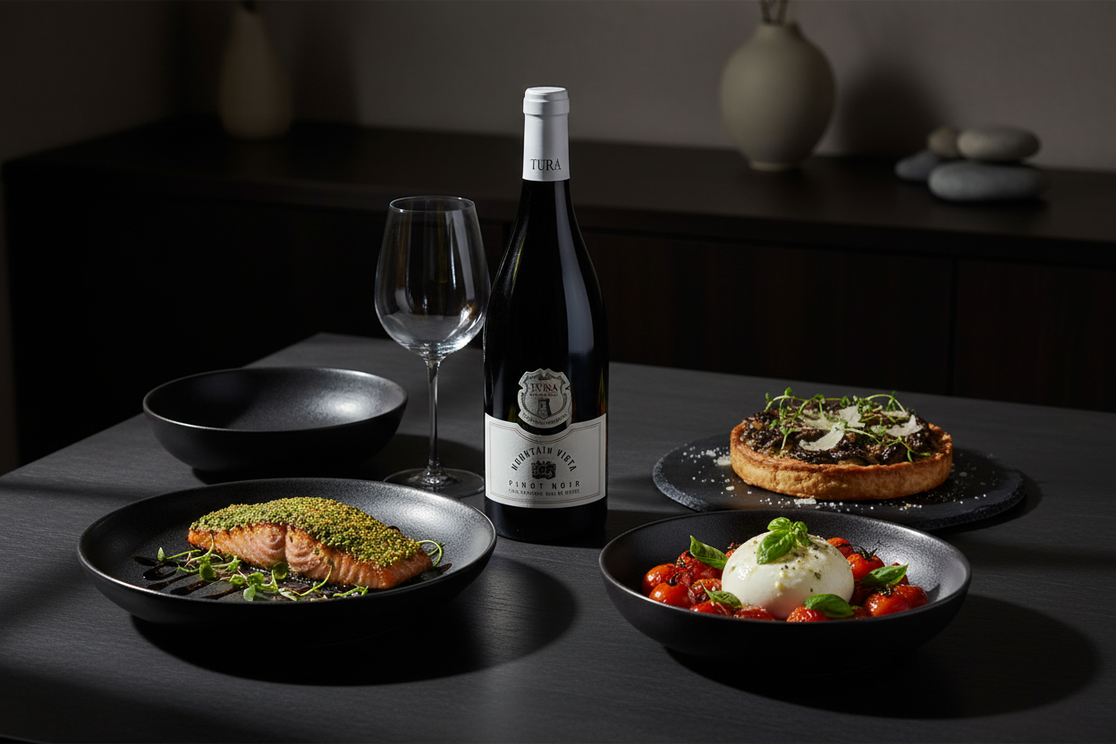 Maridaje Vino Tinto Tura Mountain Vista Pinot Noirslider_item_HiMBLA