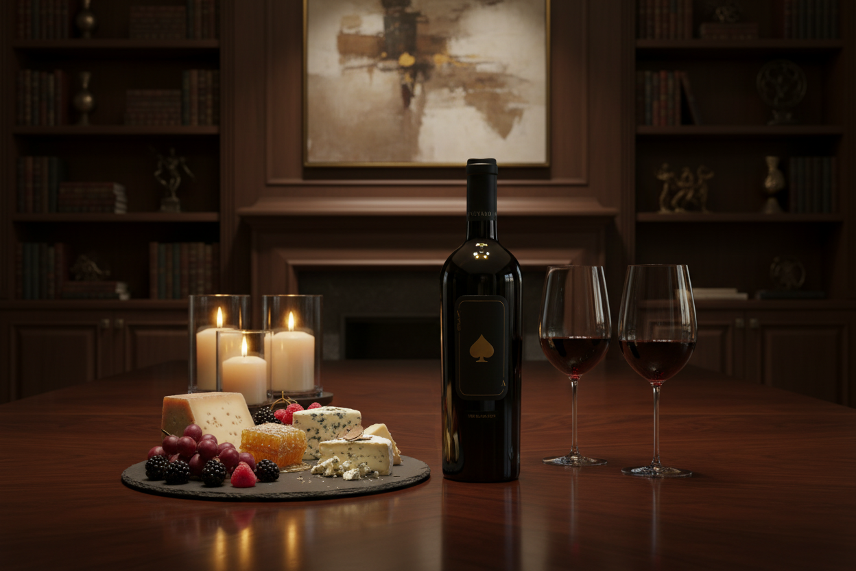 Maridaje Vino Tinto Vineyard 36 Black Aces