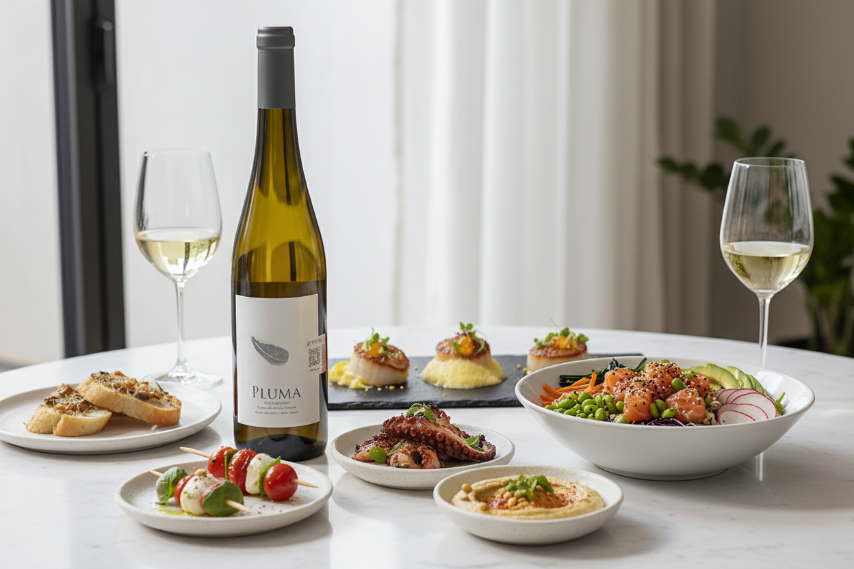 Maridaje Vino Verde Pluma Albariño