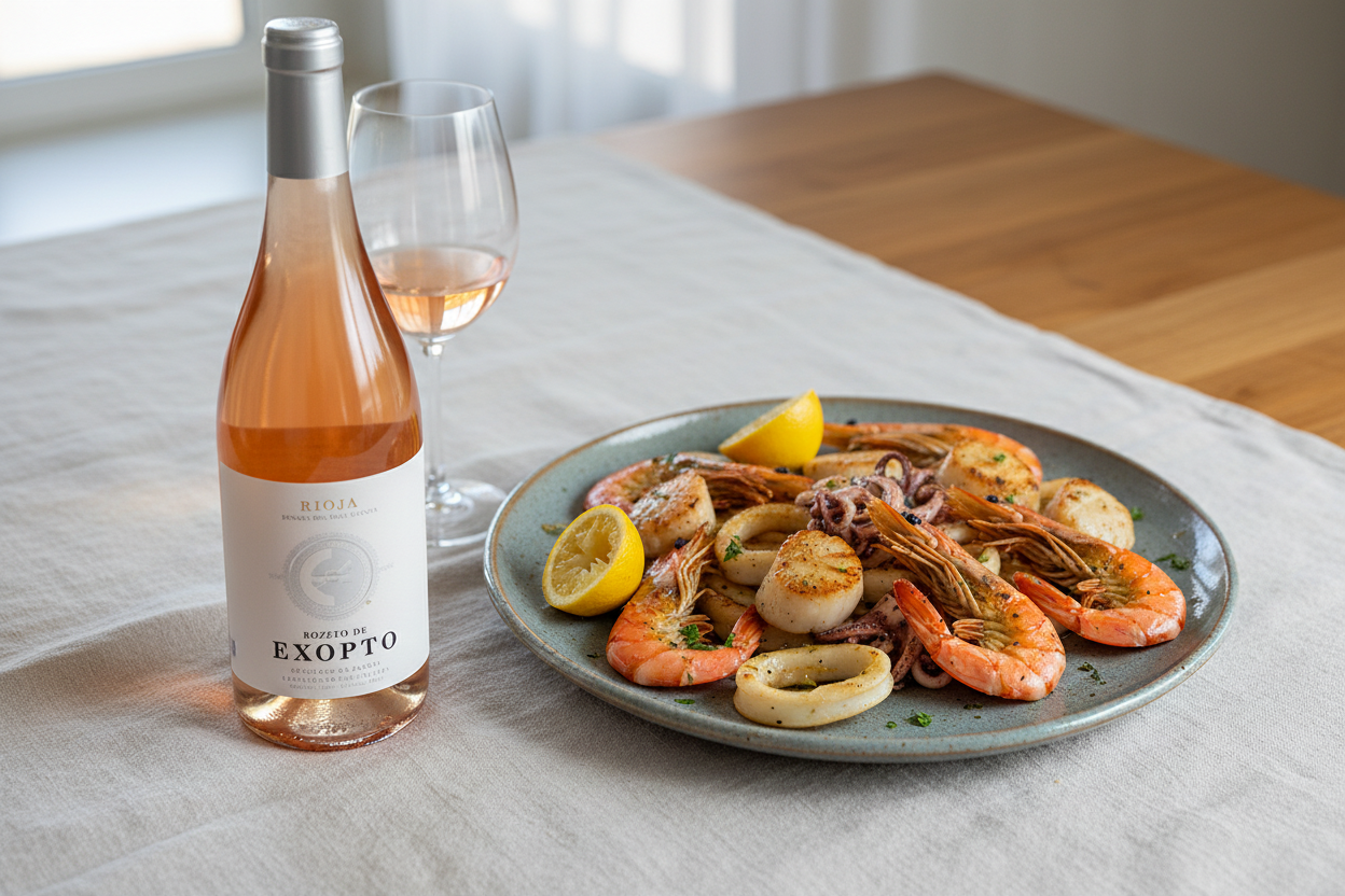 Mariscos a la plancha — Bozeto de Exopto 2024