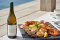 Mariscos a la plancha con Airén