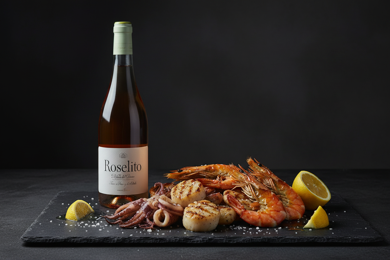 Mariscos a la plancha con Roselito