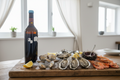 Mariscos frescos al natural