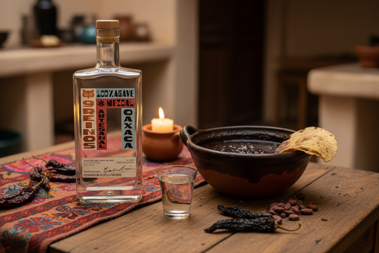 Mezcal 9 Reinos Espadín - Mole Negro