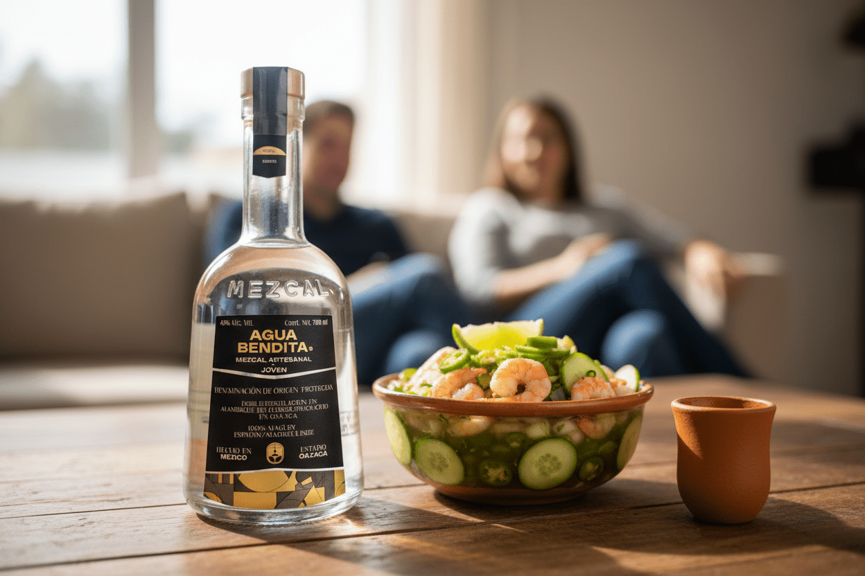 Mezcal Agua Bendita 45° - La Cava