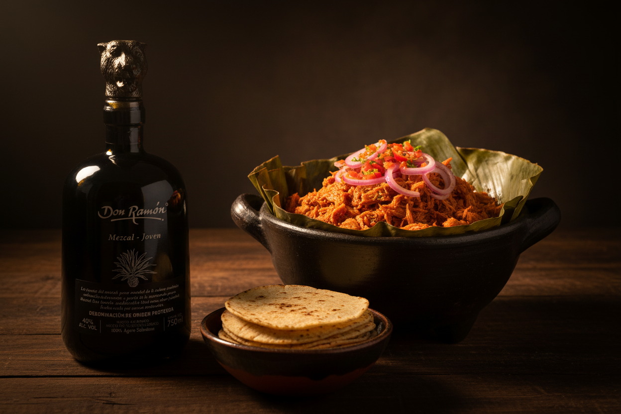 Mezcal con Cochinita