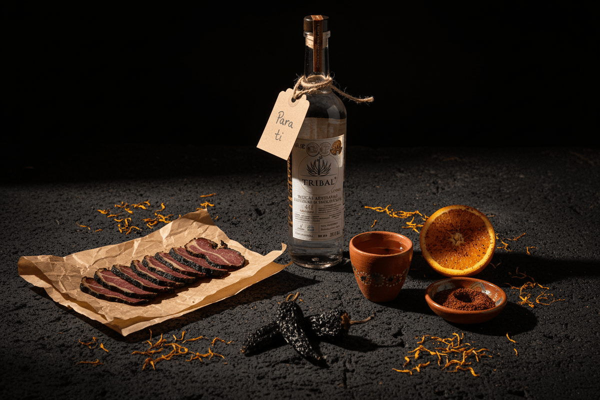 Mezcal Tribal Ensamble 103 250ml 46% Alc. Vol. Oaxaca, México - La Cavaslider_item_HiMBLA