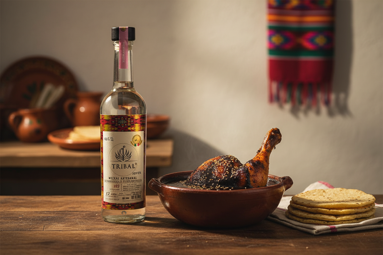 Mole negro con Mezcal Tribal Ensamble