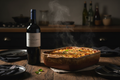 Monteagrelo Cab Franc con Lasagna de Carne