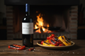 Monteagrelo Cab Franc con Pimientos Asados