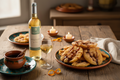 Moscatel de Navarra D.O. Navarra - Buñuelos con Miel de Piloncillo