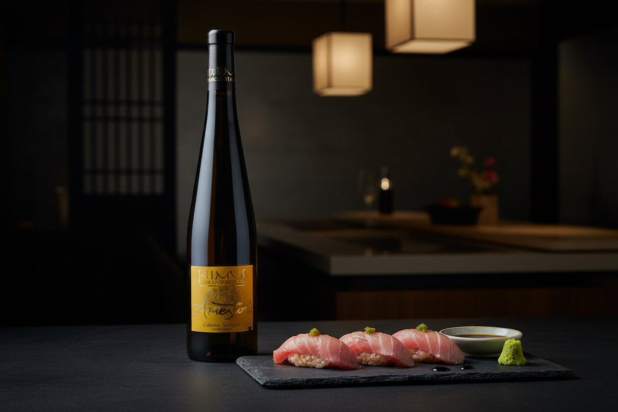 Nigiris Otoro con Txakoli Primus
