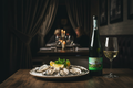 Ostras frescas con Txakoli