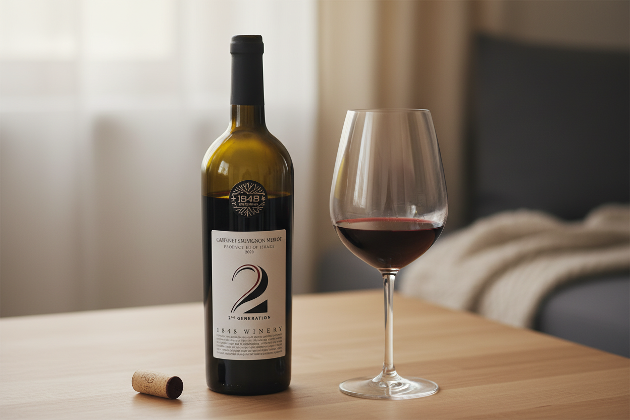 Oxigenar 20 min - 1848 Cabernet-Merlot