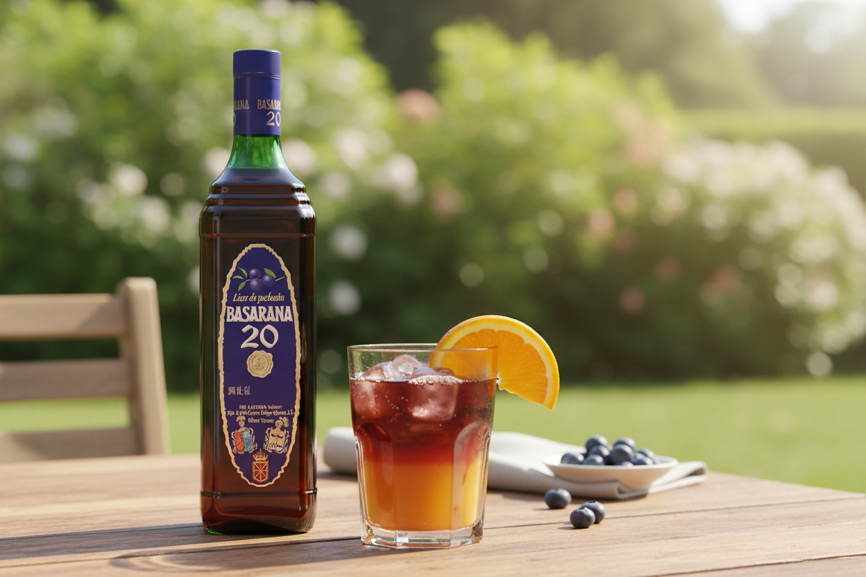 Pacharán con naranja