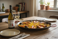 Paella de marisco con Mestizaje Blanco 2024