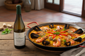 Paella marinera con Airén