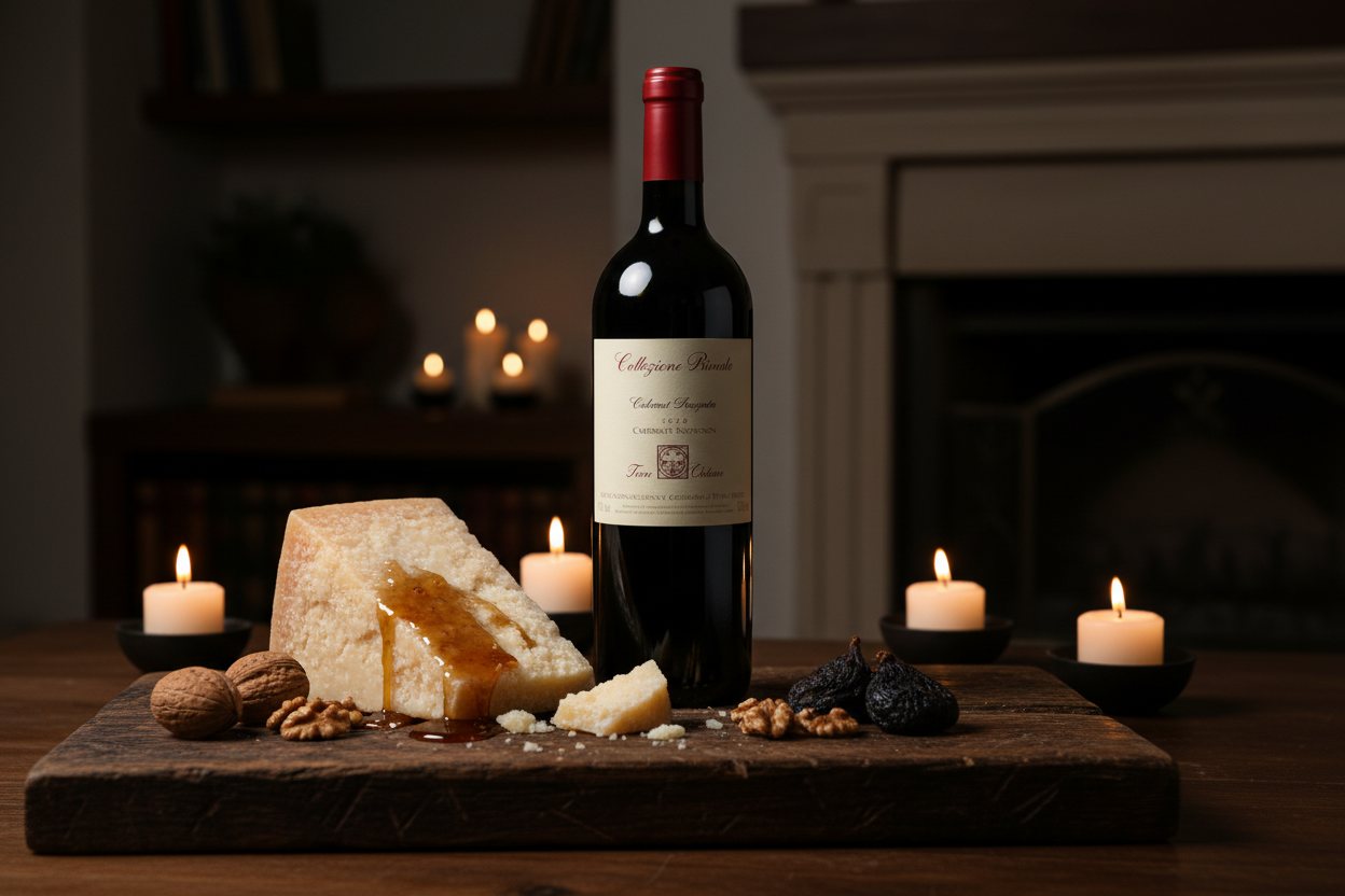 Parmigiano 36 meses con Cabernet Collezione Privata