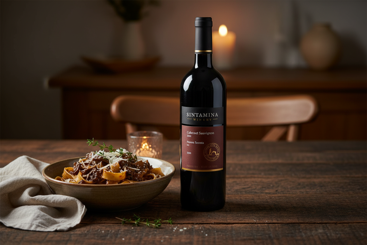 Pasta con salsa intensa con Binyamina Yogev