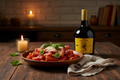 Pasta con salsa roja con Jerusalem Kosher