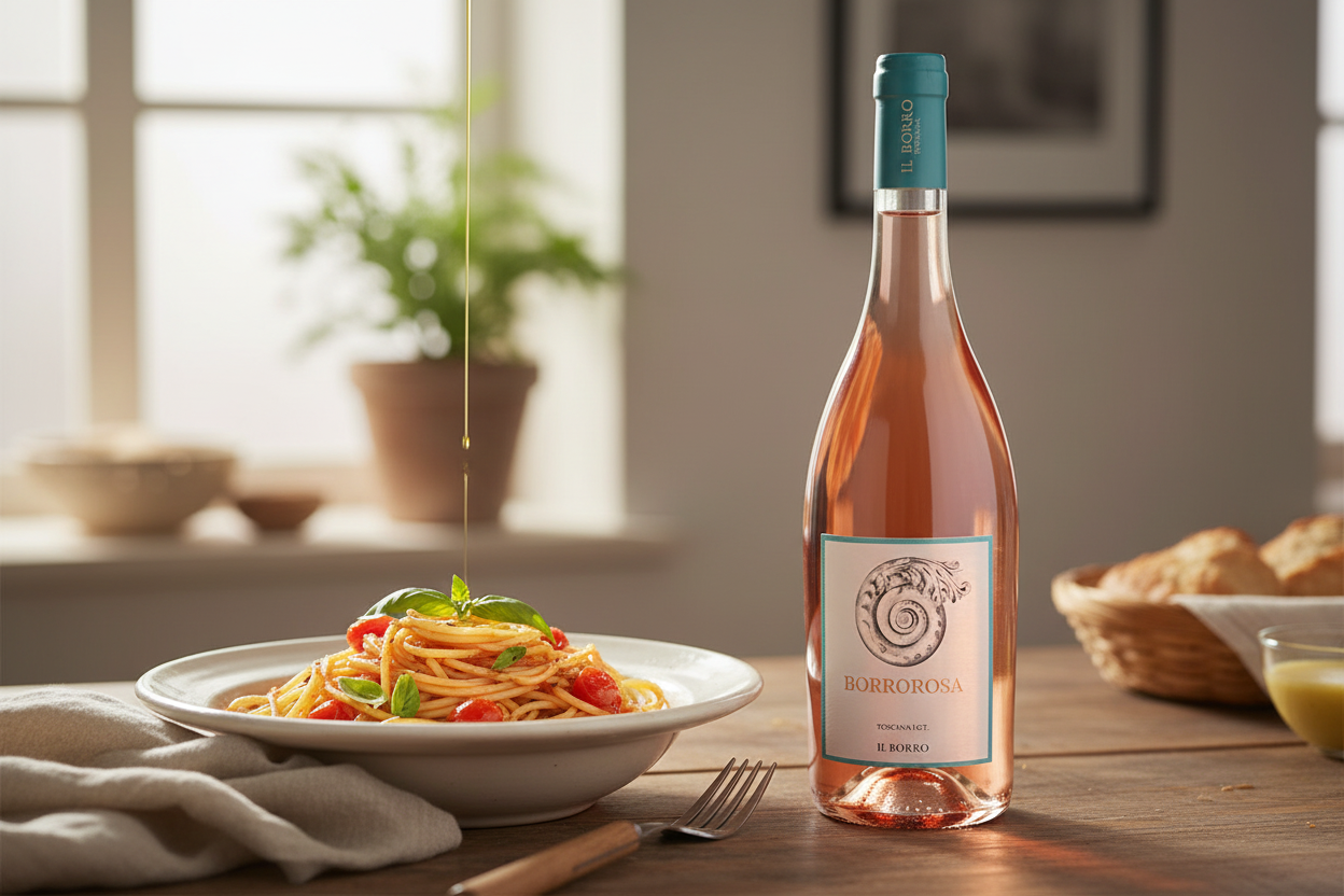 Pasta con tomate ligero