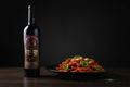 Pasta con tomate y especias con Erebo Merlot