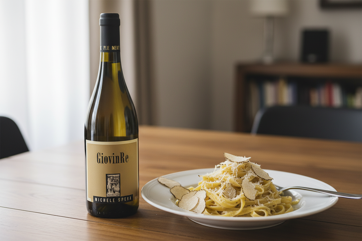 Pasta con trufa blanca