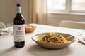 Pasta cremosa con Baron Herzog Merlot