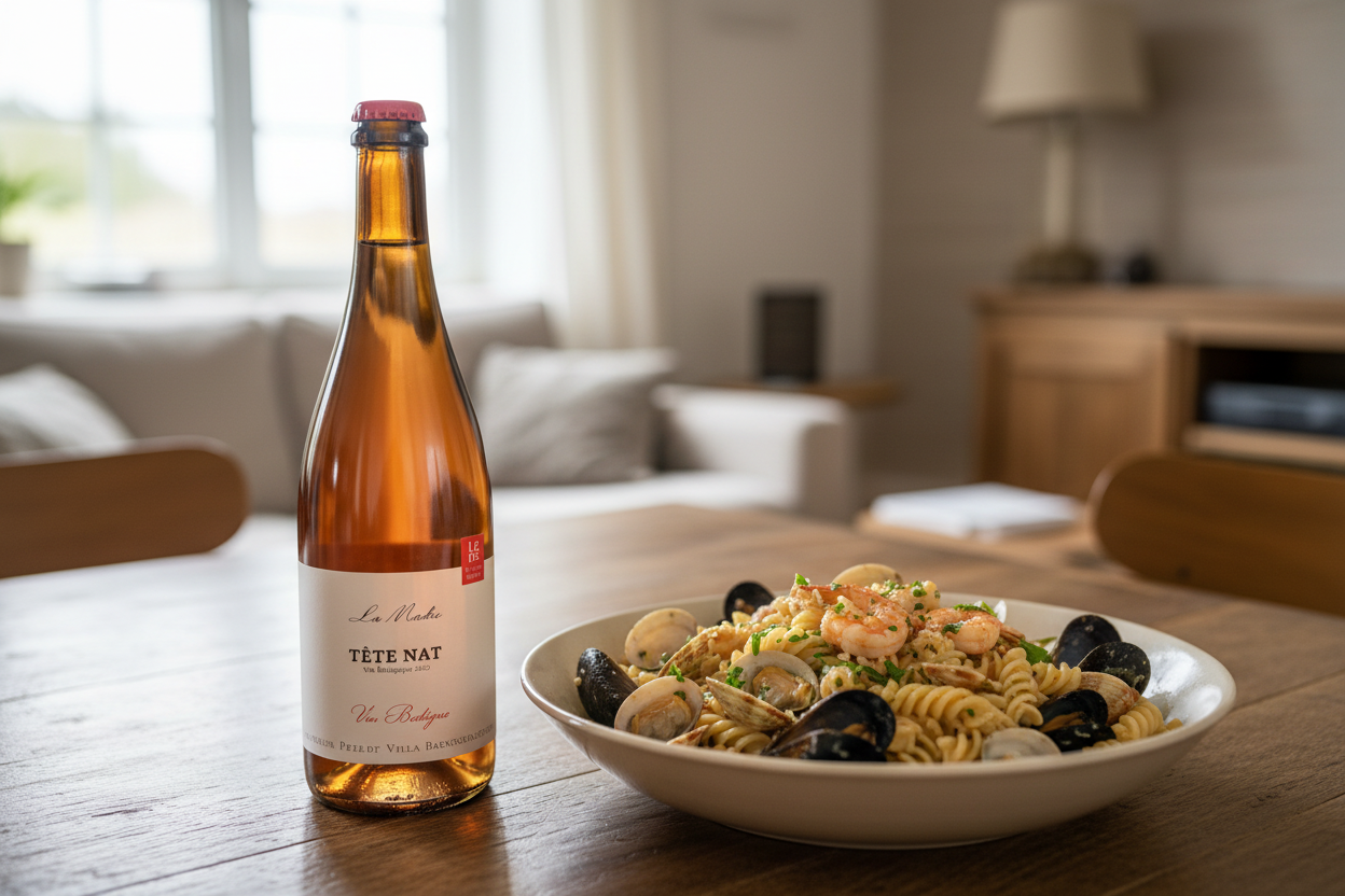 Pastas con mariscos