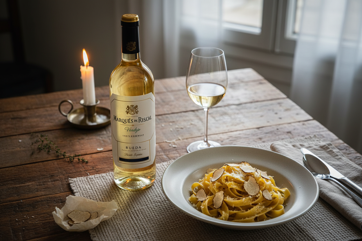 Pastas con trufa blanca