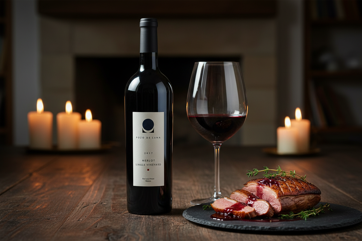 Pato con Pozo de Luna Merlot