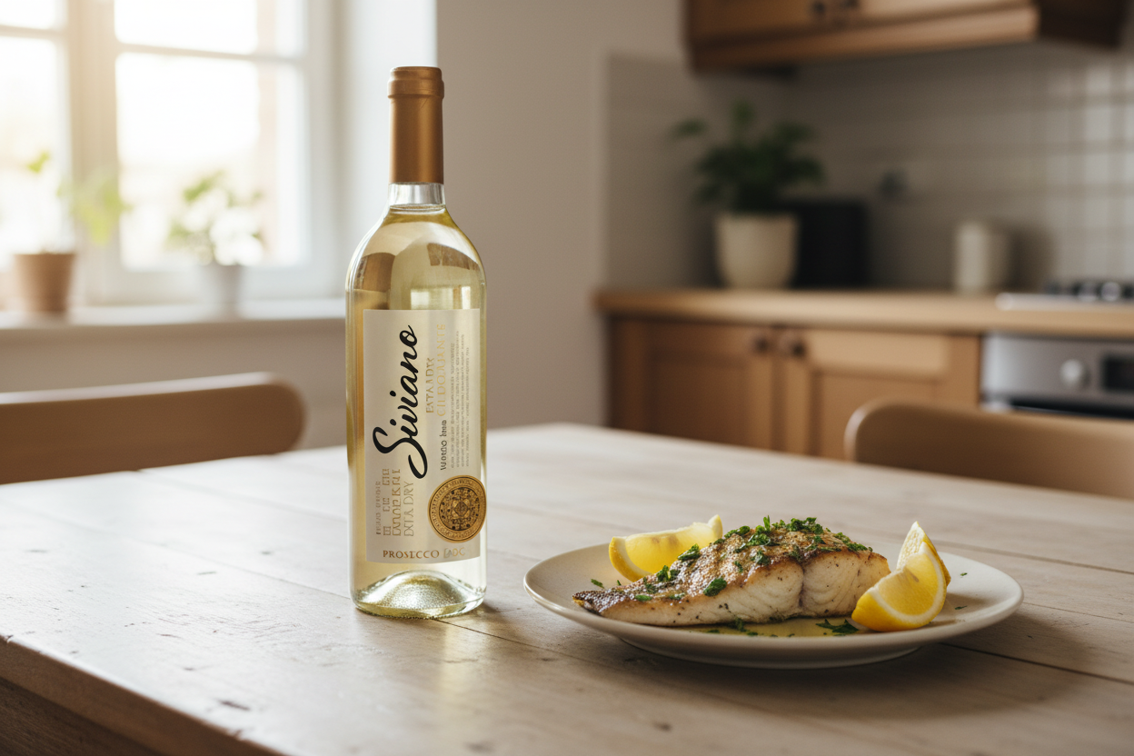 Pescado blanco con Siviano