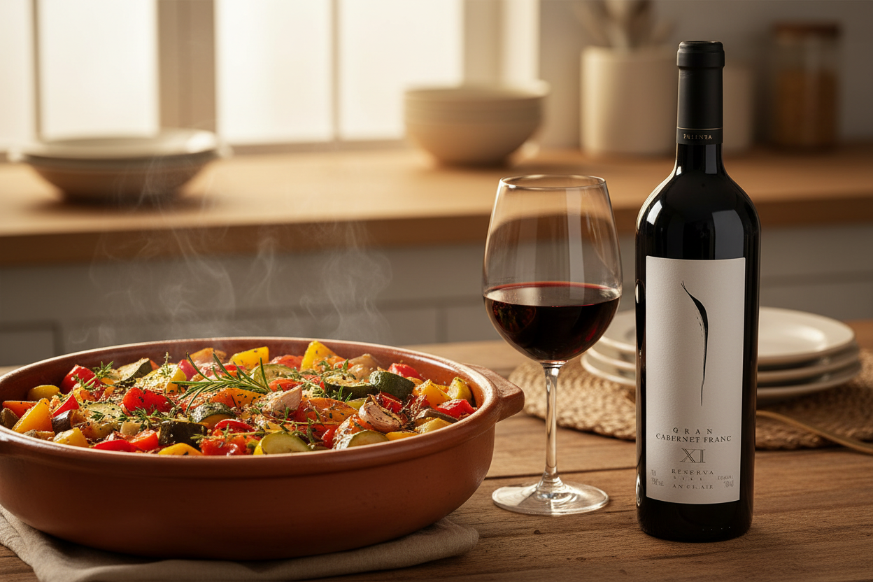Pimientos y hierbas provenzales