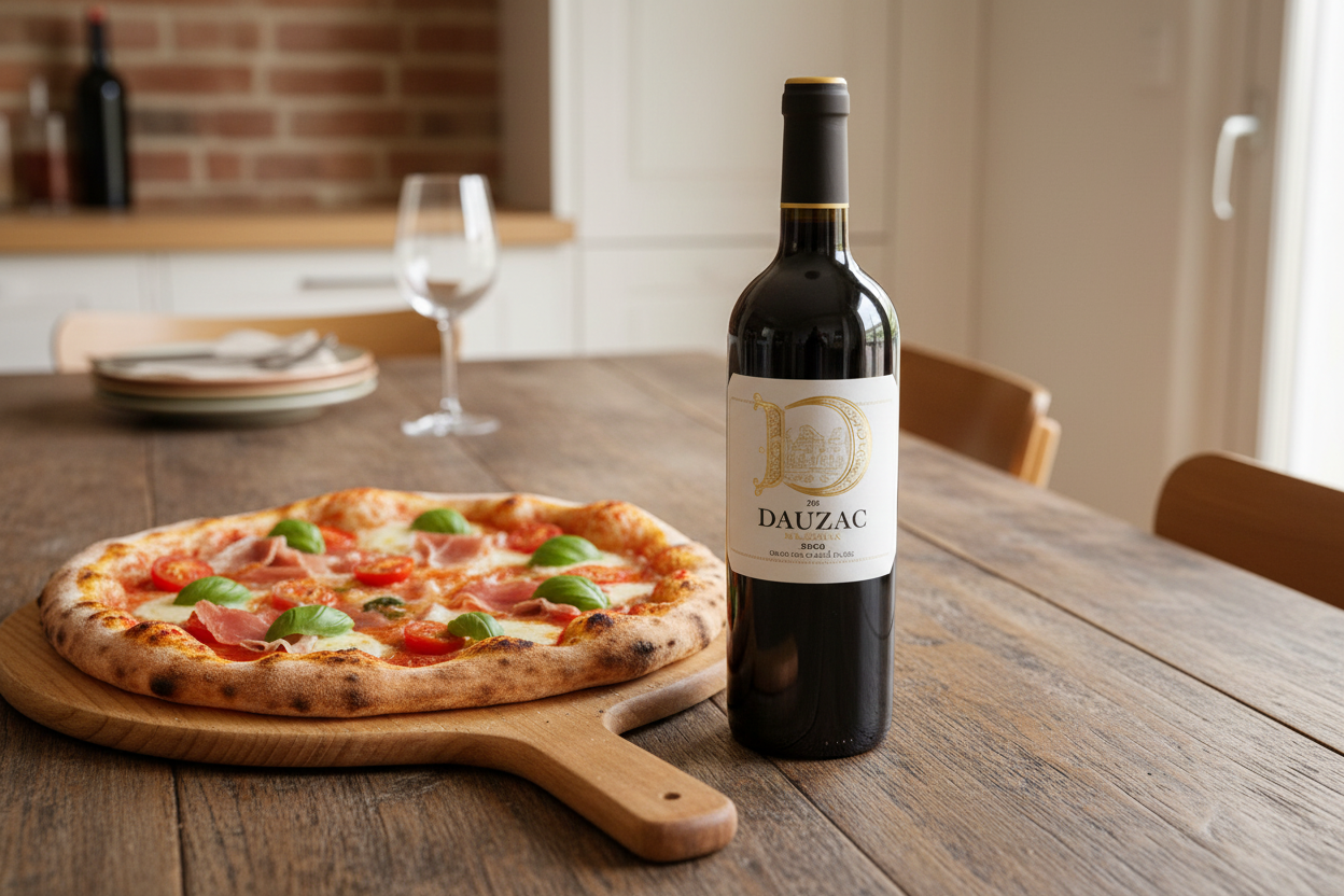 Pizza al horno de piedra con D de Dauzac 2022