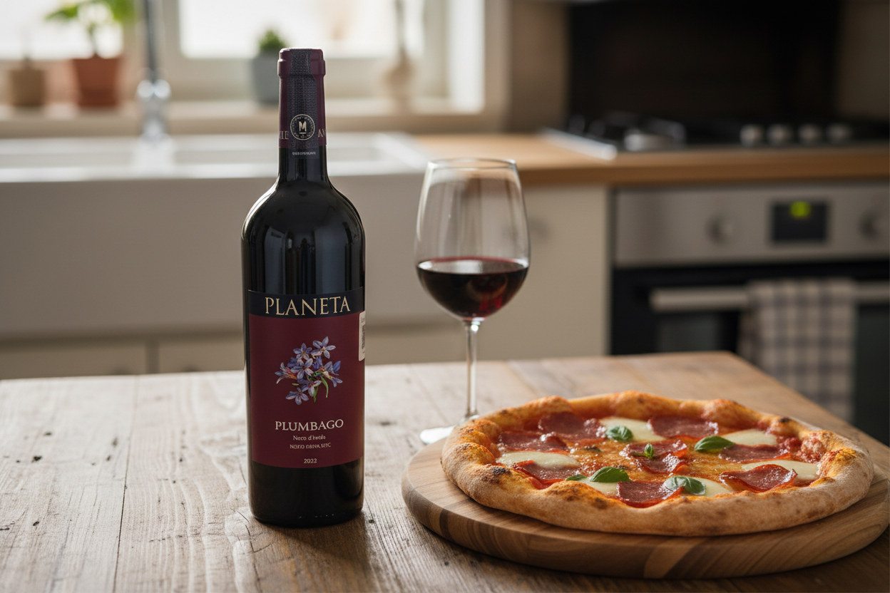 Pizza con Planeta Plumbago