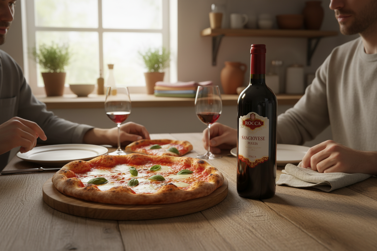 Pizza de horno de leña