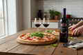Pizza gourmet de carnes frías
