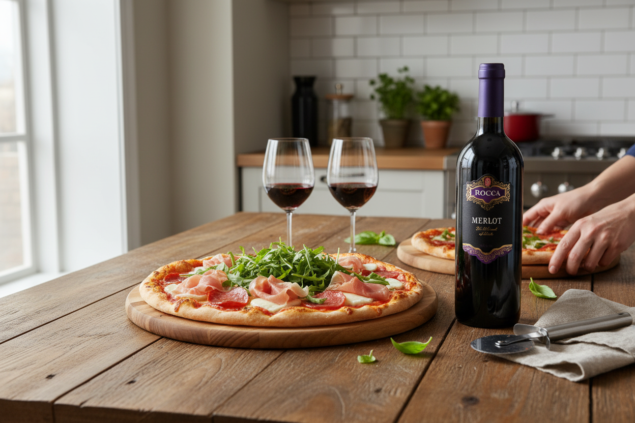 Pizza gourmet de carnes frías