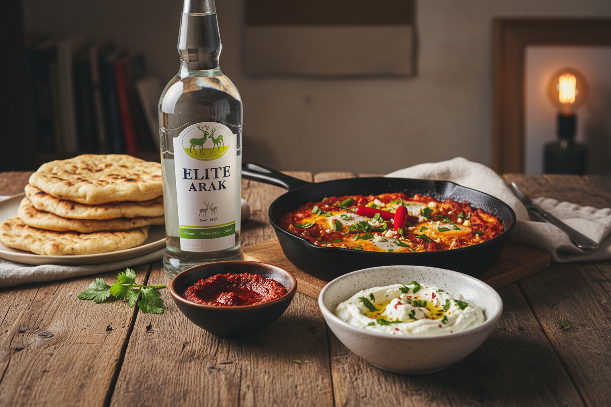 Platos picantes con Elite Arak