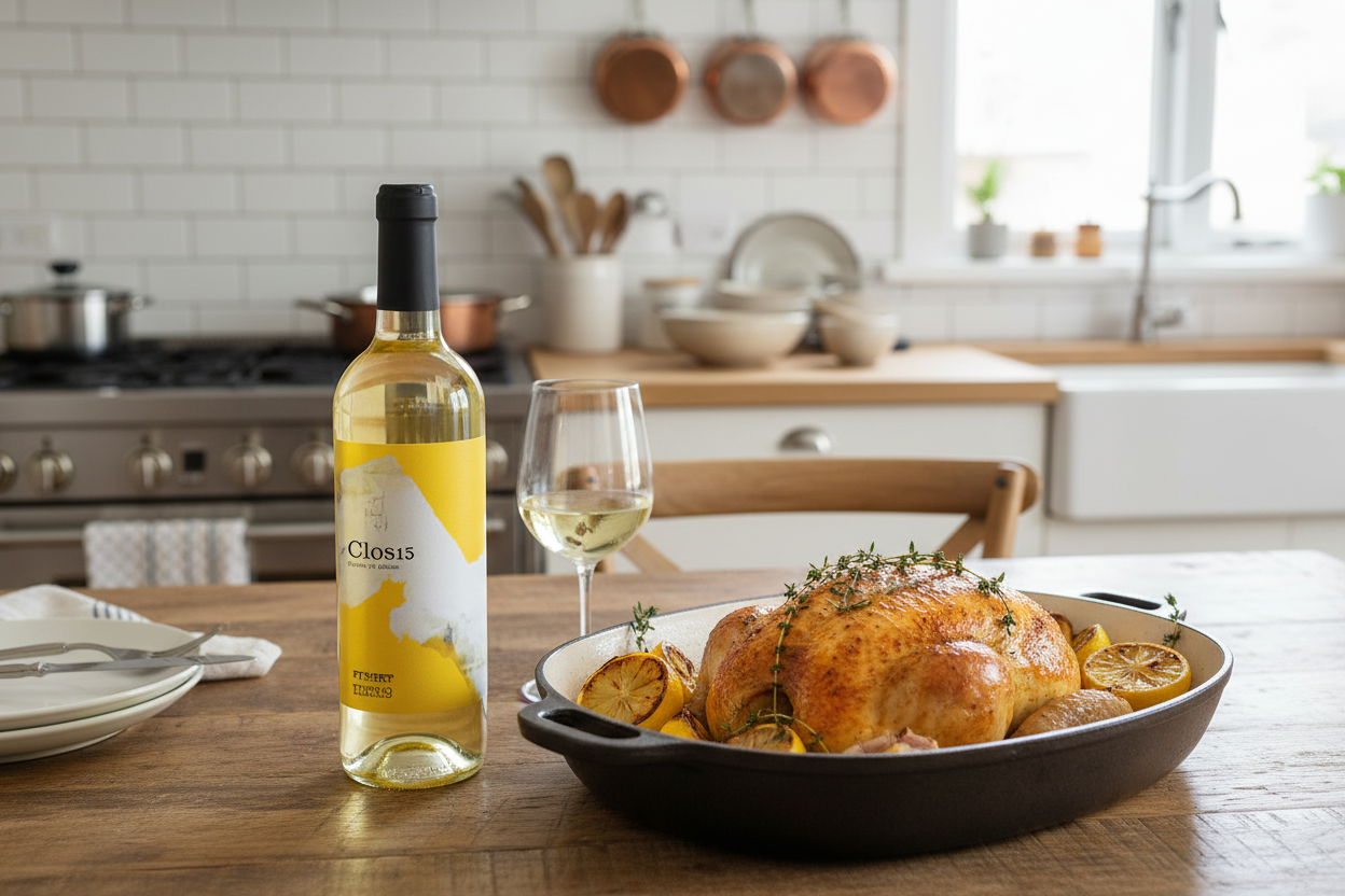 Pollo asado al limón