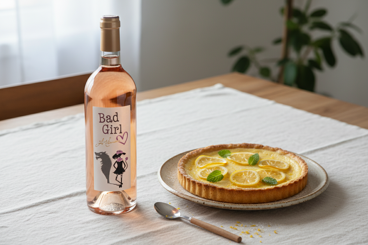 Postres de frutas ácidas — Thunevin Bad Girl Rosé 2021