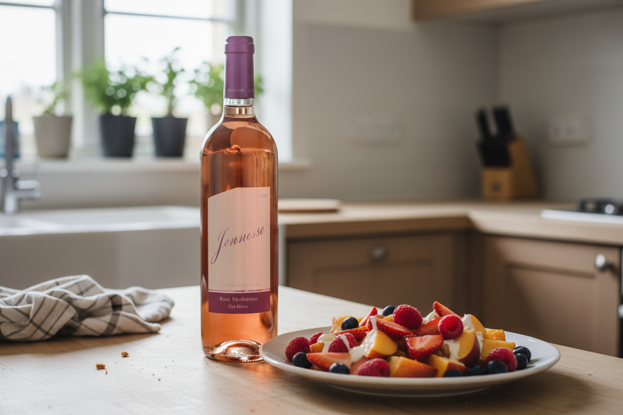 Postres de frutas con Eunesse Pink Moscato